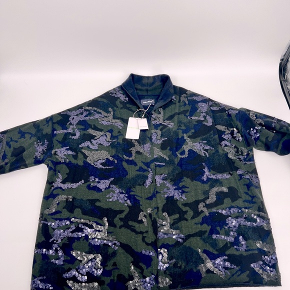 Zadig & Voltaire - NWT camo & sequin cardigan sweater - Picture 3 of 8
